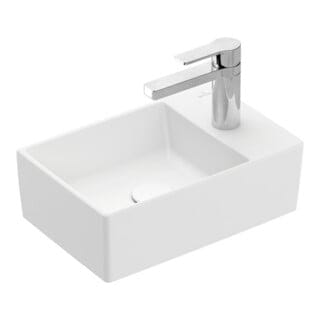 Villeroy & Boch Memento 2.0 Handwaschbecken, 1 Hahnloch, Ohne
