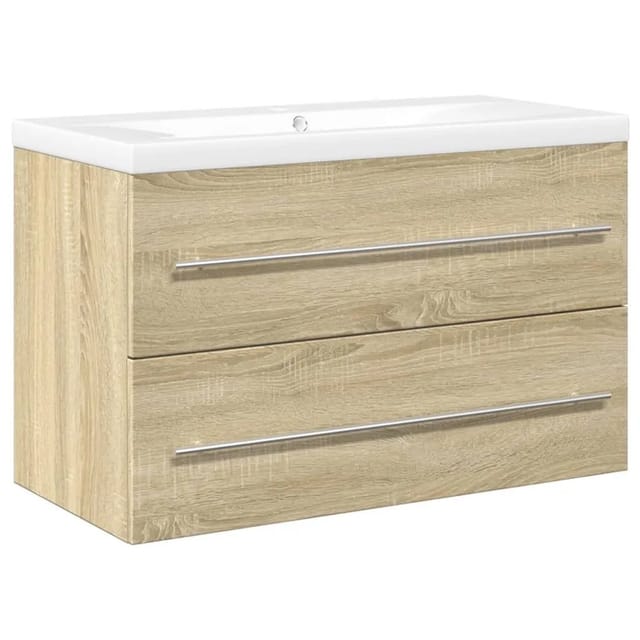2-tlg. Badmöbel-set Sonoma-eiche Holzwerkstoff Vidaxl135384