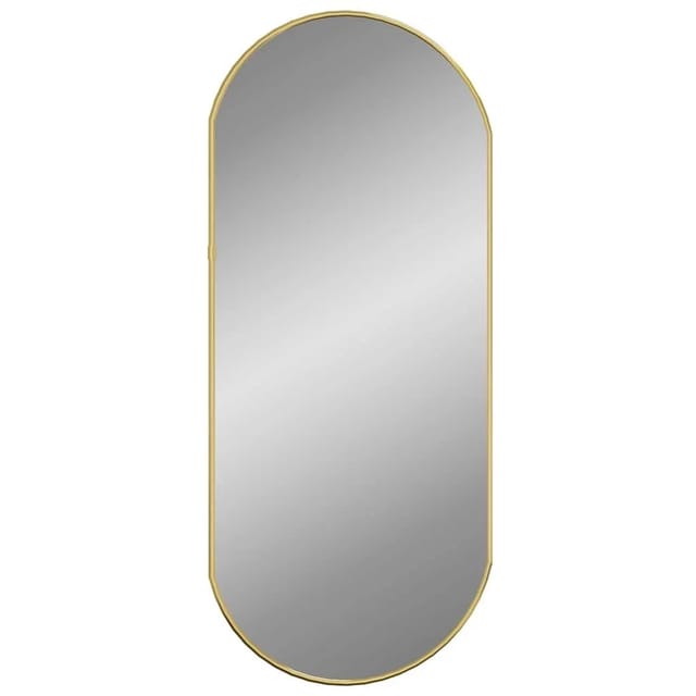 vidaXL Wandspiegel Golden 70x30 cm Oval 348198