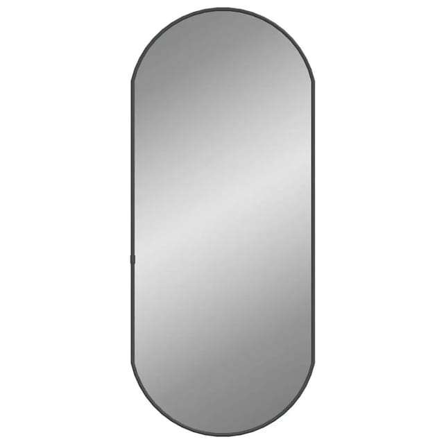 vidaXL Wandspiegel Schwarz 70x30 cm Oval 348205
