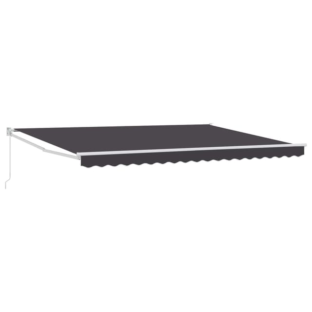 vidaXL Manuell Einziehbare Markise Anthrazit 4 x 2 m 3418926
