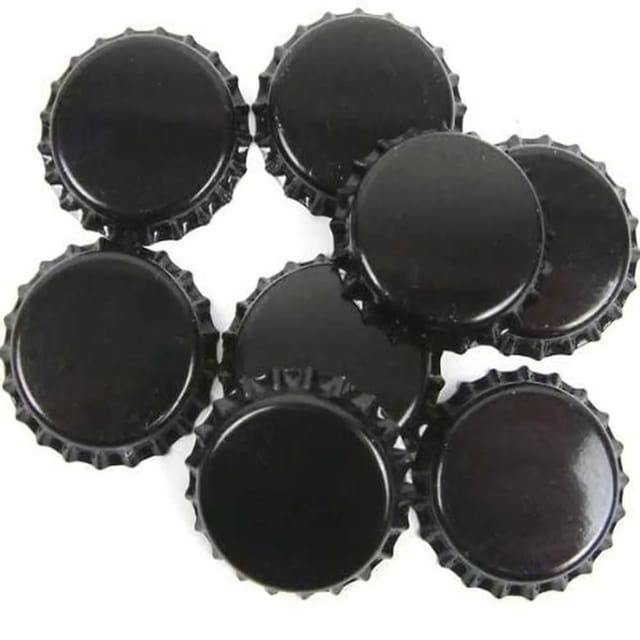 Dekohelden24 1000 Stück Standard Kronkorken Ideal zum Bierbrauen in Schwarz Durchmesser 26 MM