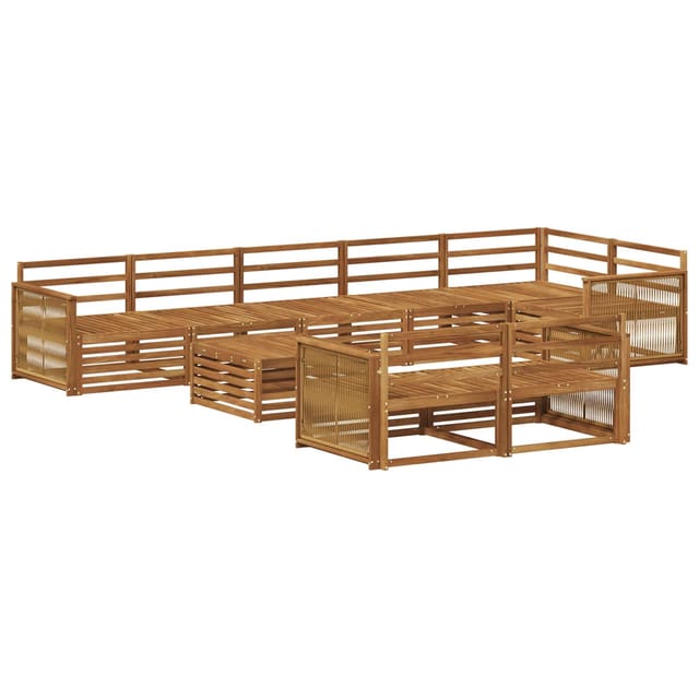 vidaXL Outdoor-Sofagarnitur 9 Stk 3383537
