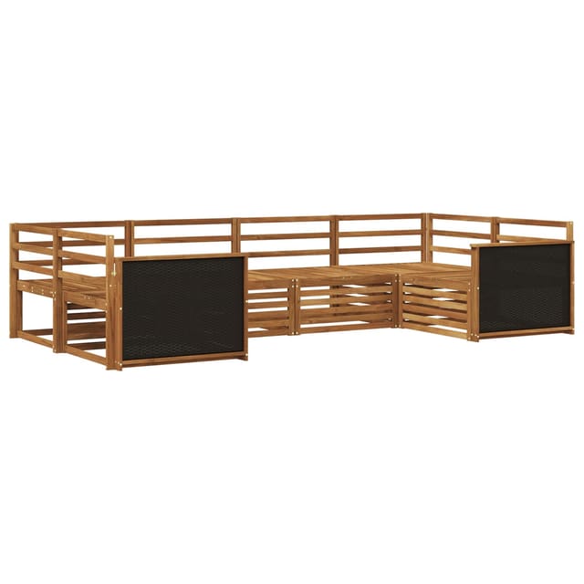 vidaXL Outdoor-Sofagarnitur 6 Stk Natur 3383762