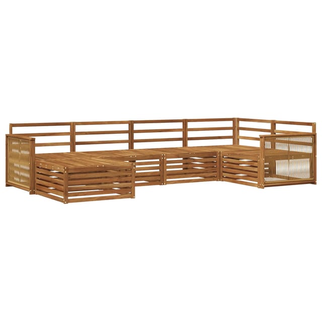 vidaXL Outdoor-Sofagarnitur 6 Stk Natur 3383567