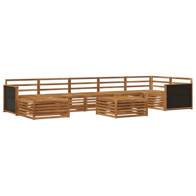 vidaXL Outdoor-Sofagarnitur 8 Stk Natur 3383642