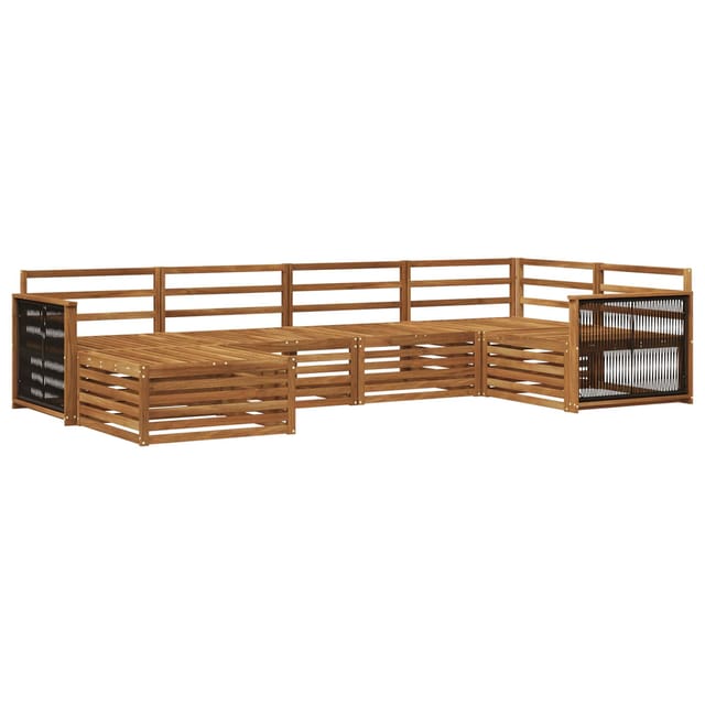 vidaXL Outdoor-Sofagarnitur 6 Stk Natur 3383562
