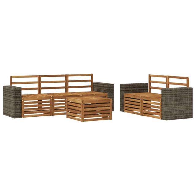 vidaXL Sofagarnituren Massivholz Akazie 3384035