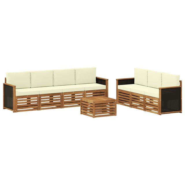 vidaXL Sofagarnituren mit Kissen 8 Stk Massivholz Akazie 3384101
