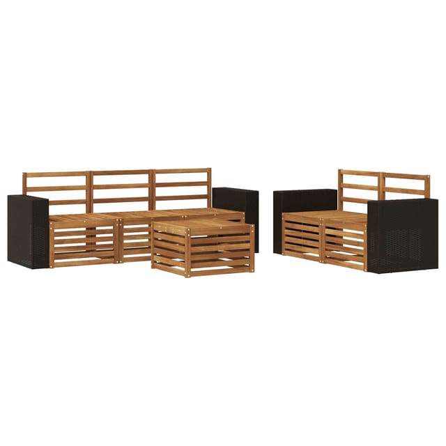 vidaXL Sofagarnituren Massivholz Akazie 3384030