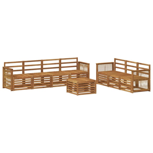 vidaXL Sofagarnituren 8 Stk Massivholz Akazie 3384115