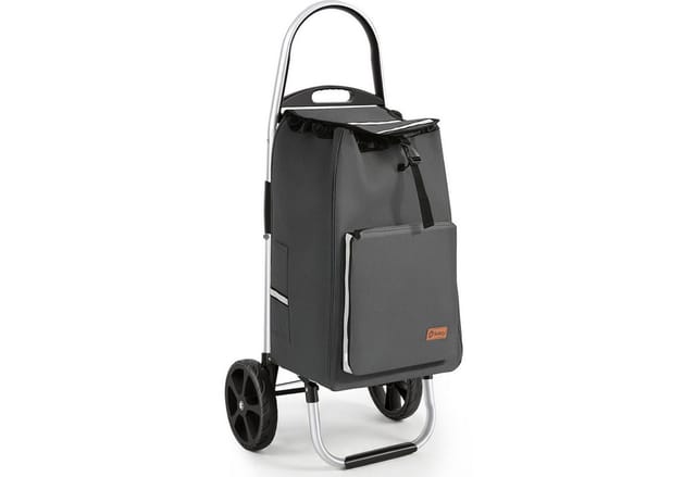 Sekey Aluminium Einkaufstrolley Handwagen Faltbar 25KG Tragkraft 50L Grau