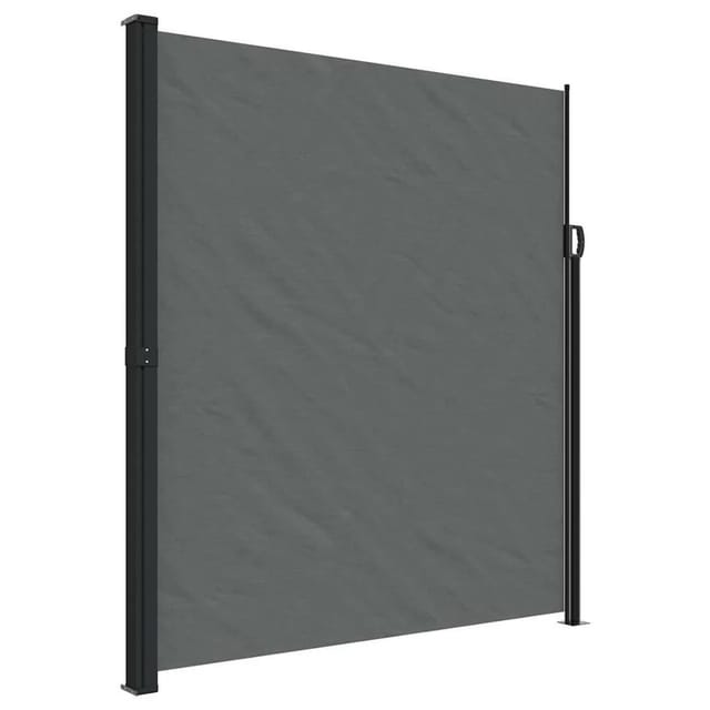 Furnicato Seitenmarkise Anthrazit 220 X 600 Cm Ausziehbar Mit Pu Beschichtung