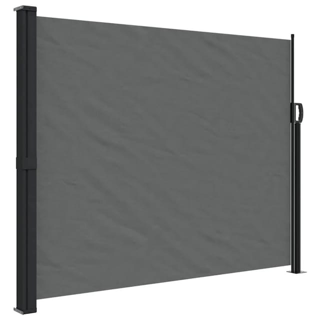 Furnicato Seitenmarkise Anthrazit 160 X 600 Cm Ausziehbar Mit Pu Beschichtung