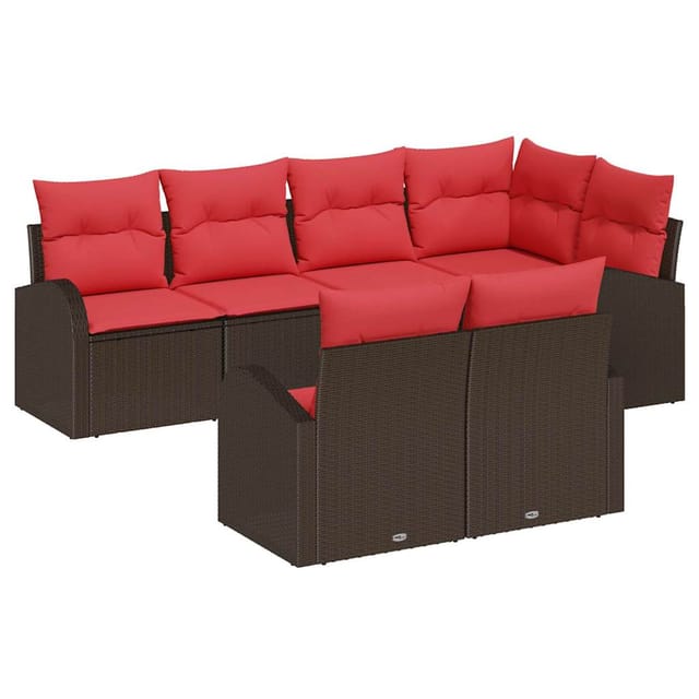 vidaXL Gartensofa-set Braun Poly-Rattan 3346084