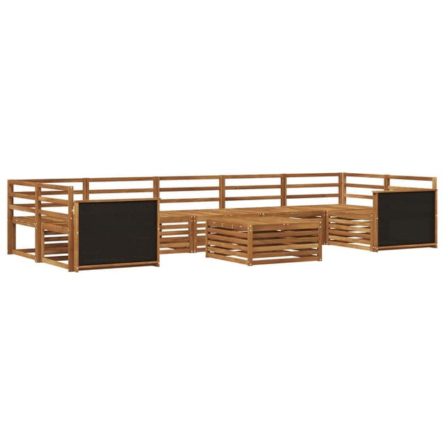 vidaXL Outdoor-Sofagarnitur 8 Stk Natur Massivholz Akazie 3383132