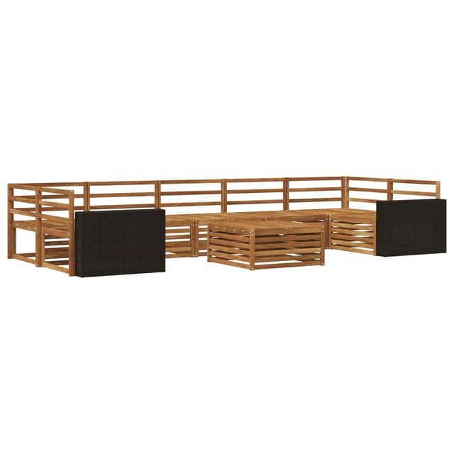 vidaXL Outdoor-Sofagarnitur 8 Stk Natur Massivholz Akazie 3383152