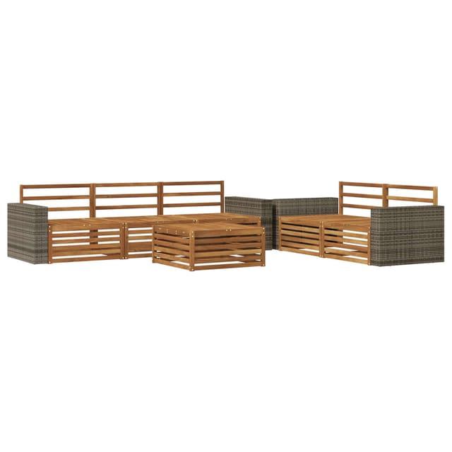 vidaXL Outdoor-Sofagarnitur 6 Stk Natur Massivholz Akazie 3383037