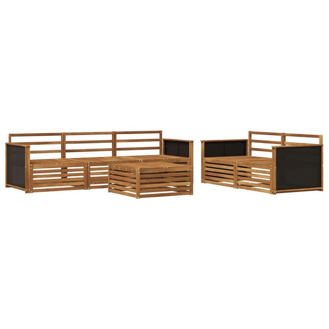 vidaXL Outdoor-Sofagarnitur 6 Stk Natur Massivholz Akazie 3383012