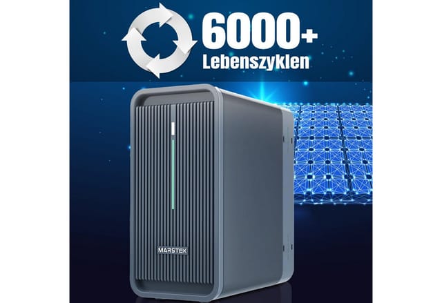 SUNNIVA Marstek Saturn B2500-D Solarspeicher 2,24 kWh LiFePO4 Solarakkus, für Balkonkraftwerk, IP65, 6000 Zyklen, WIFI Bluetooth, Solar-Batterie
