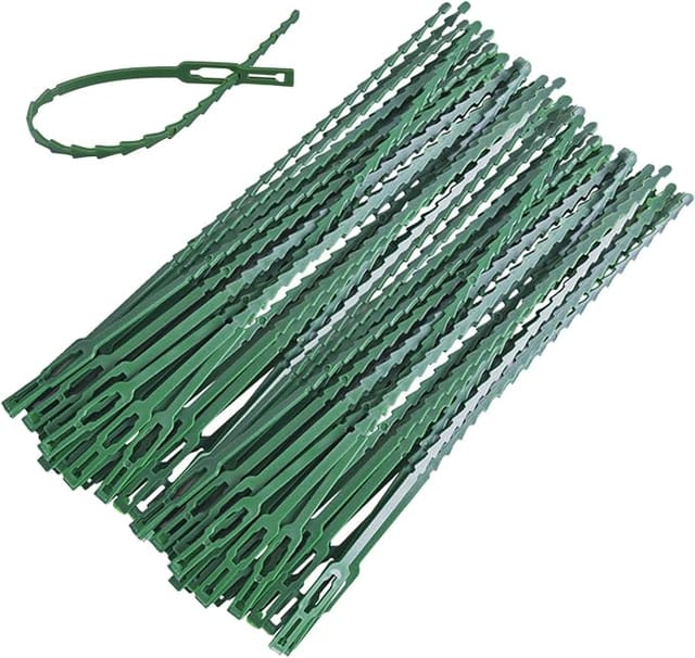 150 Stück Verstellbare Pflanzenbinder (230 Mm), Wiederverwendbare Kunststoff-kabelbinder Für Pflanzen, Sträucher, Gartenarbeit, Heimwerken, Haushalt Und Büro