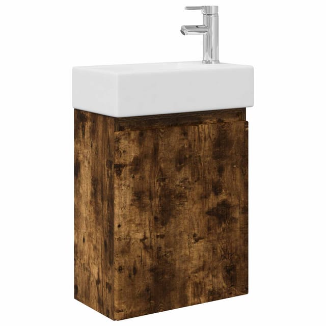 Badezimmer Waschtischunterschrank Mit Wasserhahn Vidaxl