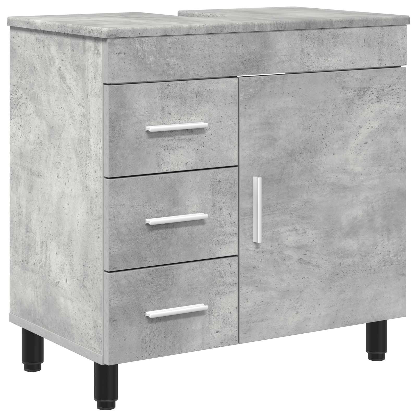 Waschtisch Betongrau 60 X 35 X 60 Cm Holzwerkstoff Vidaxl
