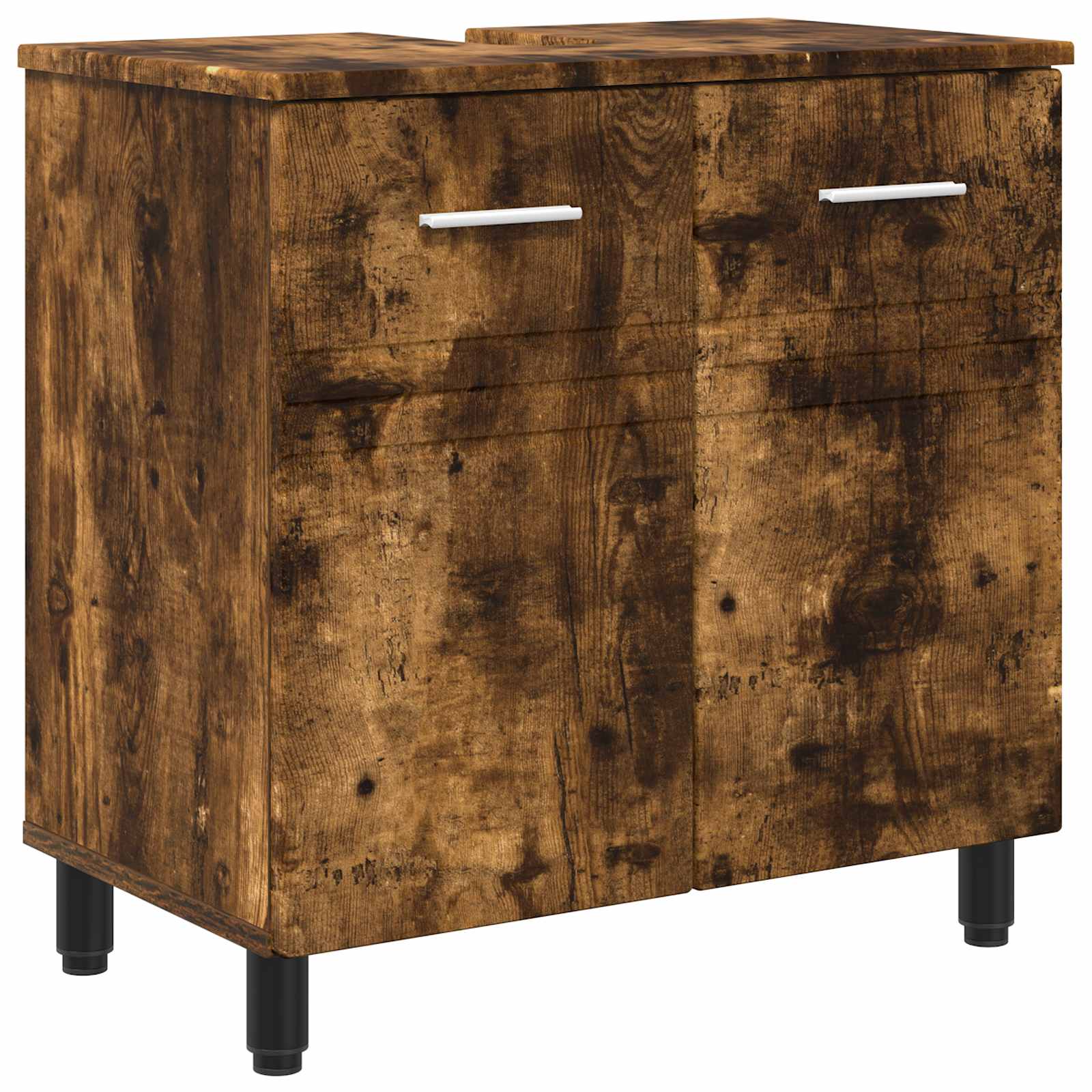 Waschtisch Geräucherte Eiche 60 X 35 X 60 Cm Holzwerkstoff Vidaxl