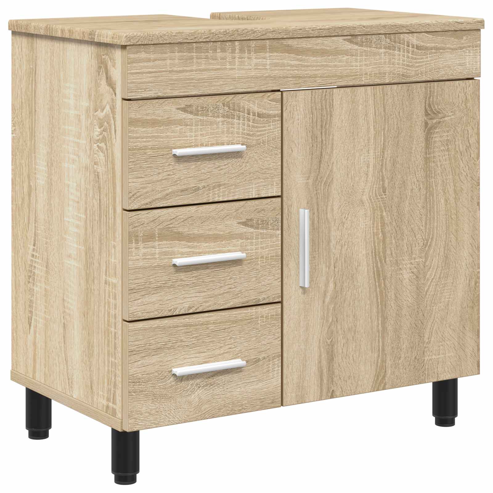 Waschtisch Sonoma-eiche 60 X 35 X 60 Cm Holzwerkstoff Vidaxl
