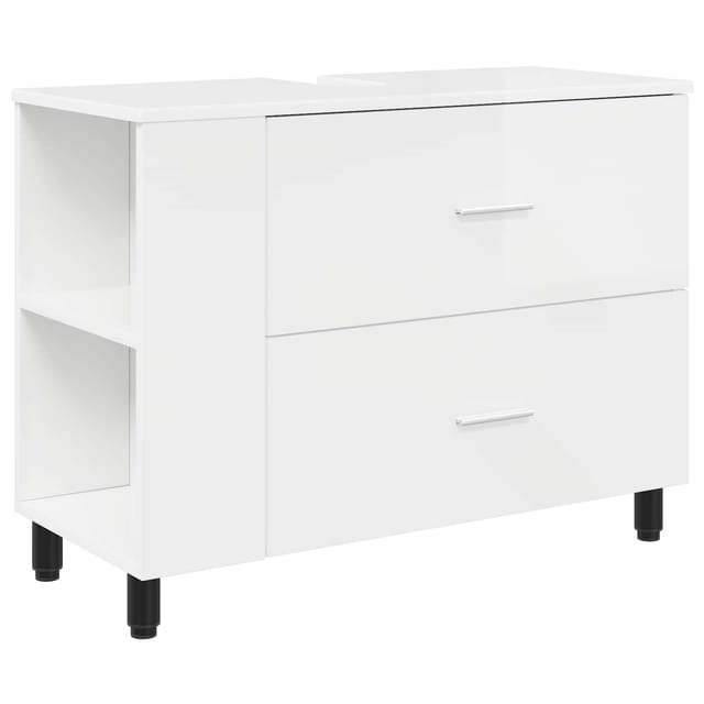 Waschtisch Hochglanz Weiß 80 X 35 X 60 Cm Holzwerkstoff Vidaxl