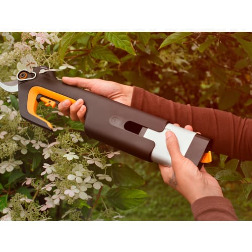 FISKARS Akku-Gartenschere, Bypass L, ohne Akku - orange