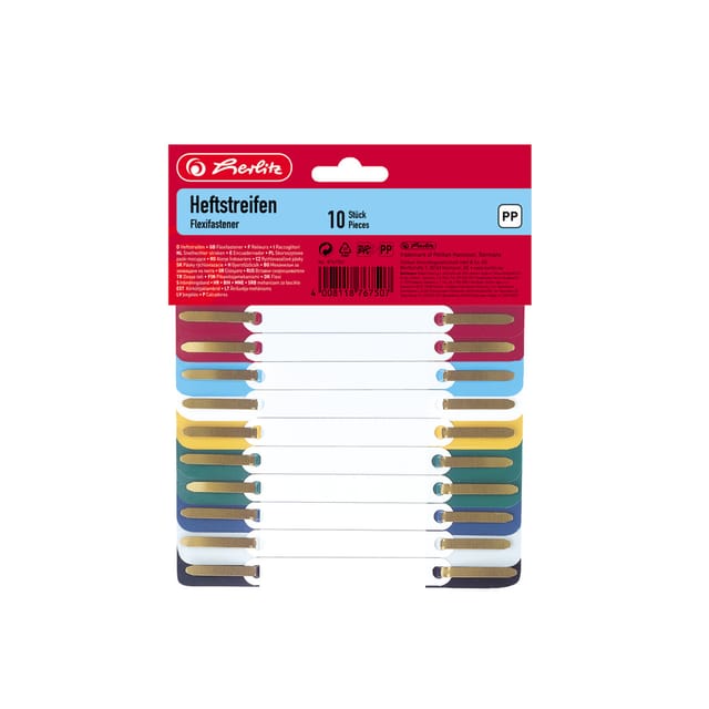 herlitz Heftstreifen PP 10 Stück 3,4 x 15 cm
