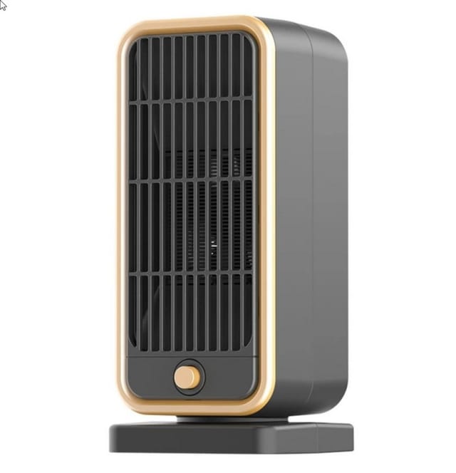 LA CUTE Heizlüfter 500W PTC Keramik Heizlüfter für Innenräume mit Schnellaufheizung, Flammhemmendes ABS, leiser PTC-Heizlüfter mit Schnellaufheizung