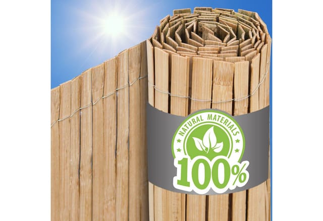 urfence Sichtschutzzaunmatten aus Bambus - 90x300 Sichtschutz Bambusmatte - Balkon Terrasse Garten, Balkonverkleidung Windschutz Sonnenschutz - Pergola Sichtschutzmatte