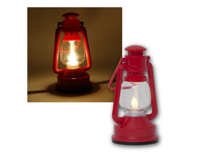 STAR TRADING LED Laterne LED Kunststofflaterne "Niko" warmweiß flackernd, warmweiß