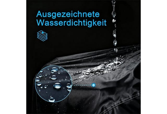 LuxusKollektion Abdeckhaube Fahrradabdeckung 2-3 Fahrräder 210D Wasserdicht 208x112x110 cm
