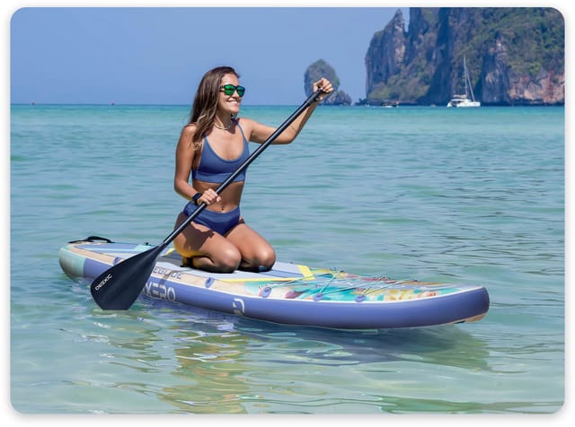 COIL SUP-Board Aufblasbares SUP Board Set – Stand Up Komplettset, (Set, mit Paddel, mit Pumpe), wasserdichte Handytasche, Stabil, Leicht, Zubehör