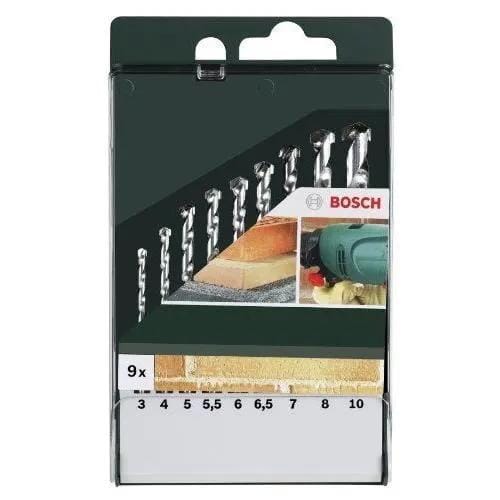 Bohrerset Mauerwerk Bosch Stahl 3 Bis 10 Mm Silber