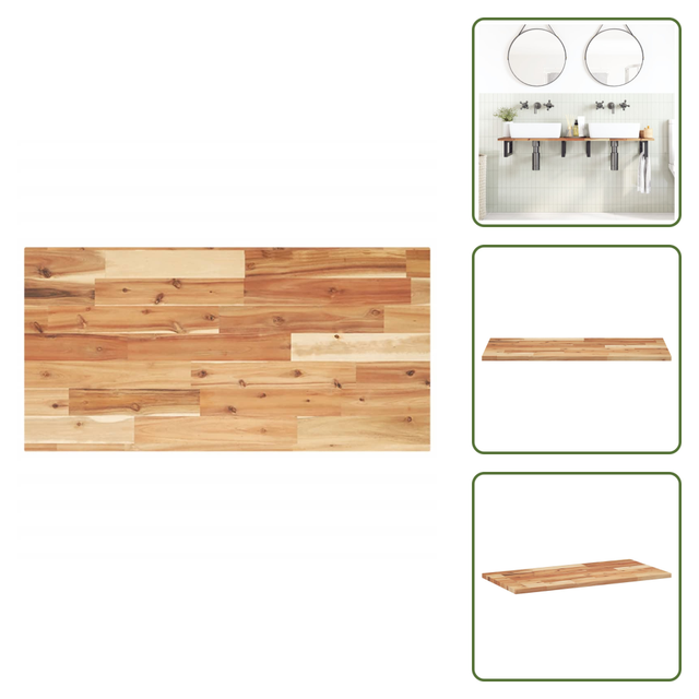 Holz Arbeitsplatte - Vidaxl Waschtischplatte Ölbeschichtung 120x40x2 Cm Massivholz Akazie - Badezimmer Waschtisch