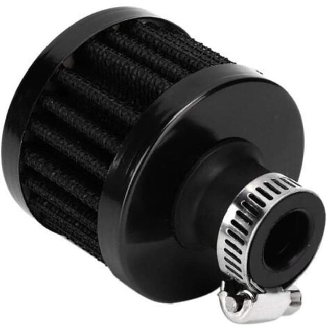 Kaltluftfilter Für Autos Und Motorräder – 2er-pack, 12 Mm Durchmesser, Schwarz, Kompatibel Mit Turbo- Und Belüftungssystemen