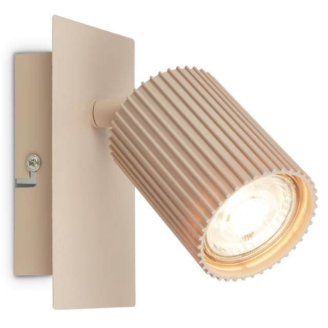 Briloner Wandleuchte Schwenkbar 13x8x9 Cm Gu10 Fassung Max. 9w Beige - Wandlampe Schlafzimmer Flur Wohnzimmer