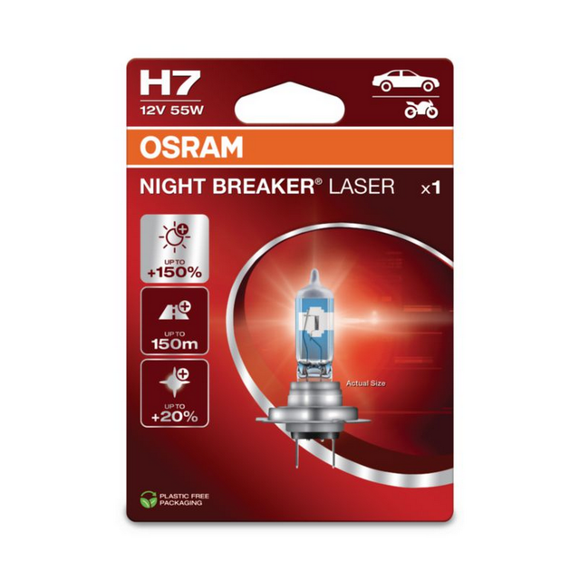 Osram - Automotive 64210nl-1bl Halogen Leuchtmittel Night Breaker® Laser Next Generation H7 55 W 12 V