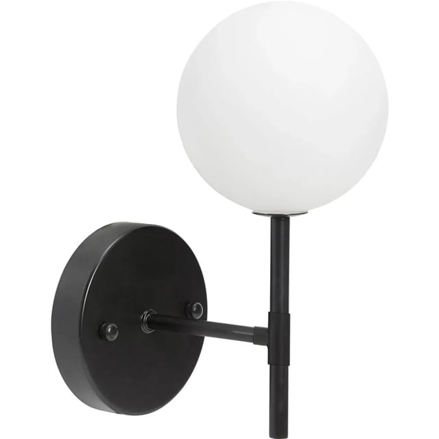 PR Home Sigma S Wandlampe in Kugelform Schwarz G9 25x12x19cm