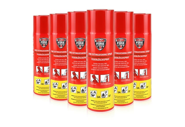 Höfer Chemie Feuerlöschspray für den Haushalt 6 x 500g