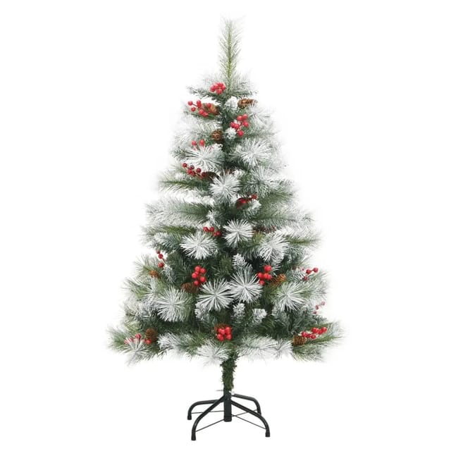 vidaXL Künstlicher Weihnachtsbaum Klappbar mit Zapfen & Beeren 150 cm Modell 2