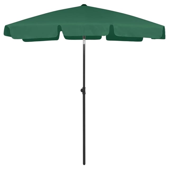 vidaXL Strandschirm Grün 180x120 cm 314720