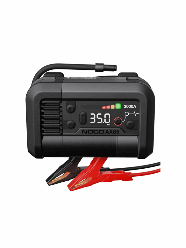 NOCO AX65 - KFZ- Starthilfe, JumpStarter + Kompressor, Li-Ion, 2000 A, USB