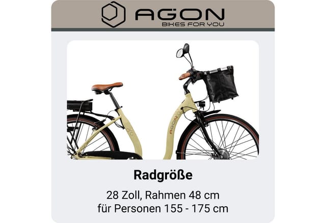 Agon Assist E-Bike City elfenbein