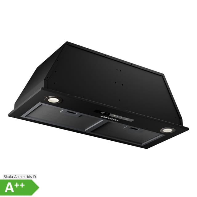 Paolo 72 Dunstabzugshaube Einbau 72 cm 520 m³/h LED Touch A++ Schwarz