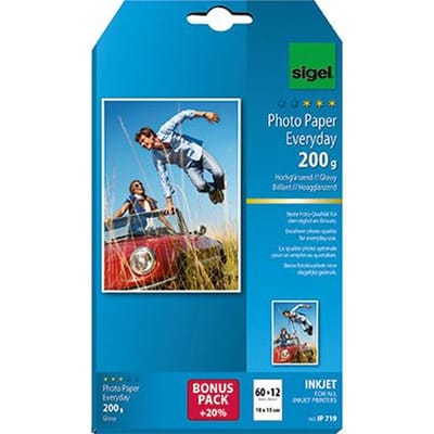 Fotopapier Everyday-plus IP719 DIN A6 200g weiß 72 Blatt/Packung
